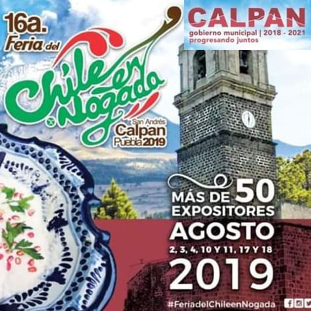 Festival del Chile en Nogada en San Andrés Calpan